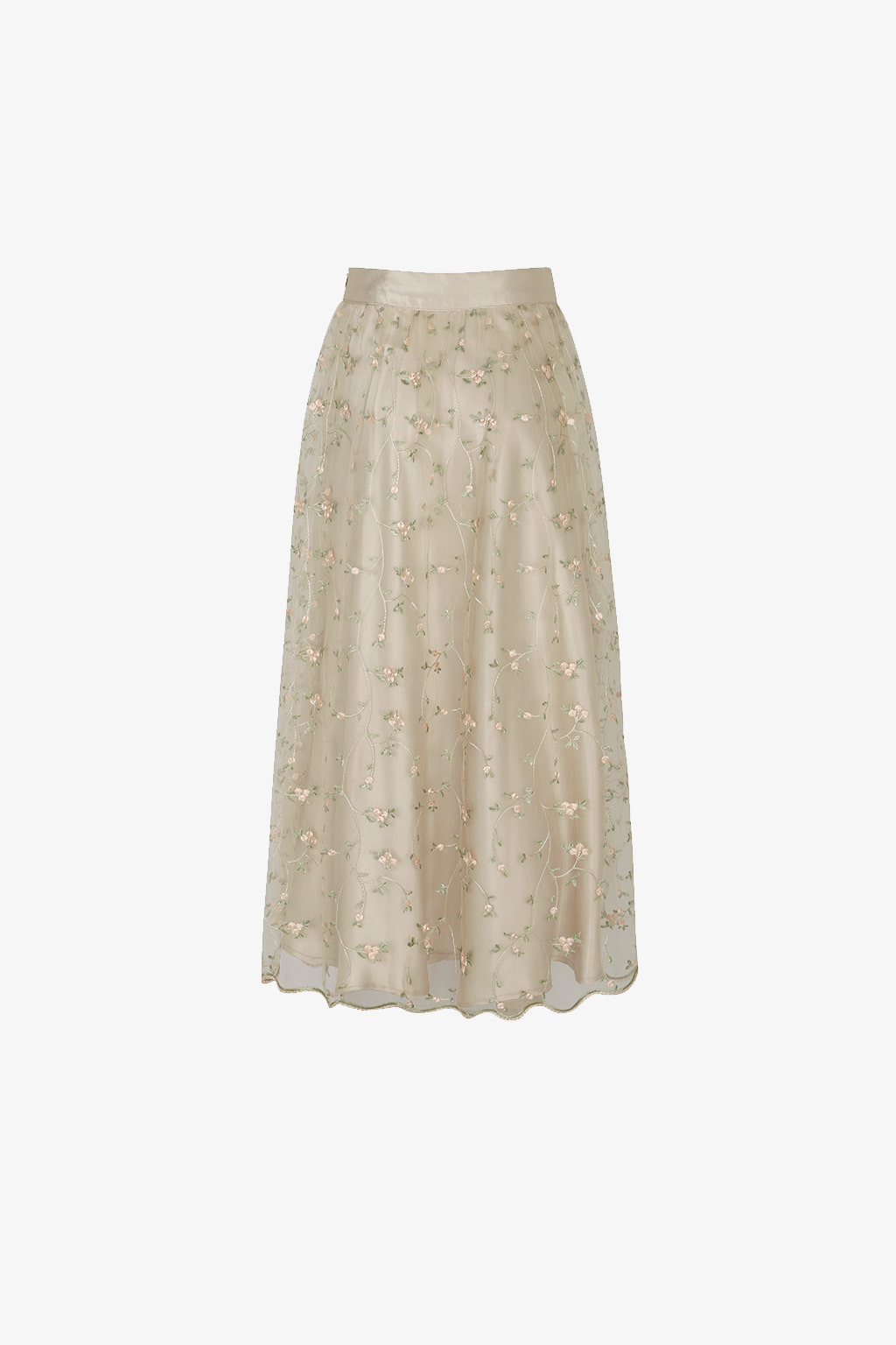 [ASTIER] blooming lace skirt