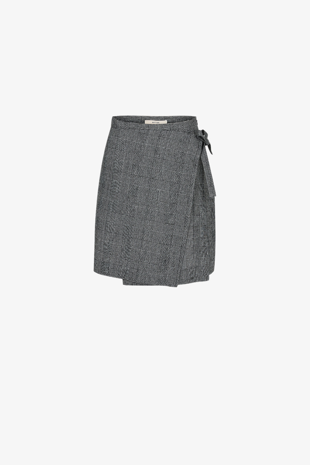 [ASTIER] beauté check wrap skirt