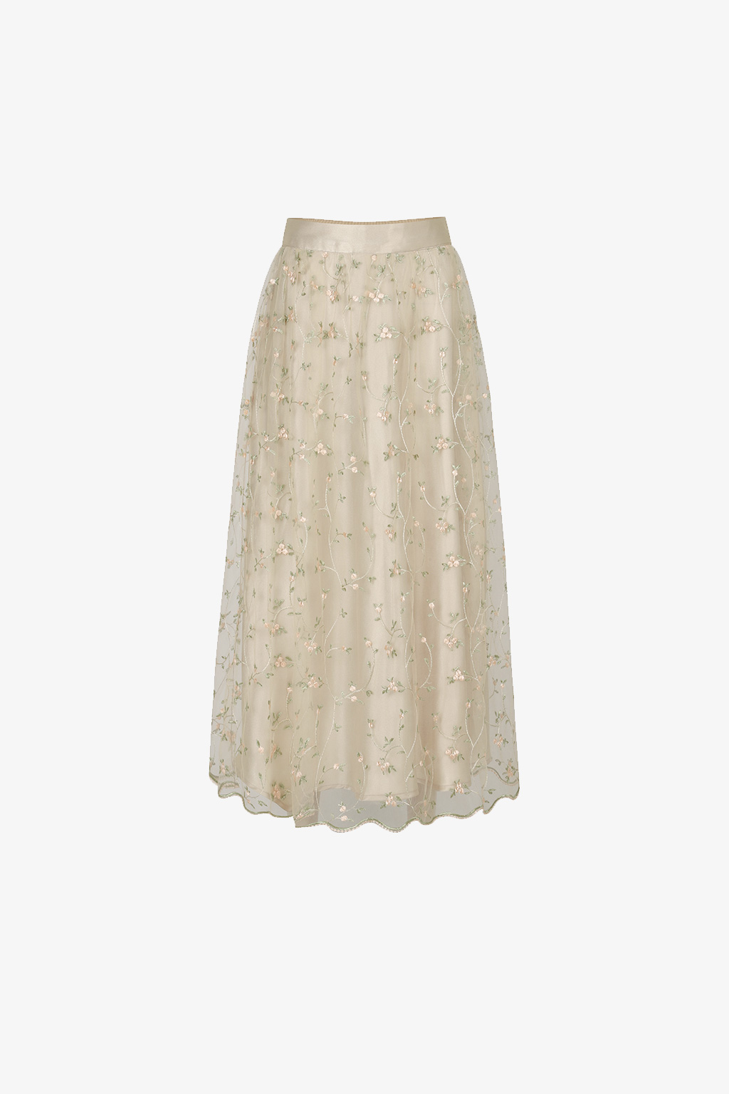 [ASTIER] blooming lace skirt